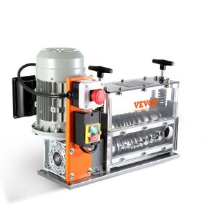 Automatic Wire Stripping Machine, 0.06''-1.26'' Electric Motorized Cable Stripper, 750 W, 98 Ft/min Wire Peeler With Visible Stripping Depth Reference, 10 Channels For Scrap Copper Recycling
