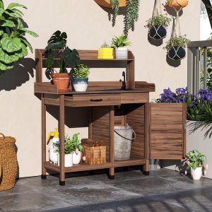 Potting Bench Table with Sink