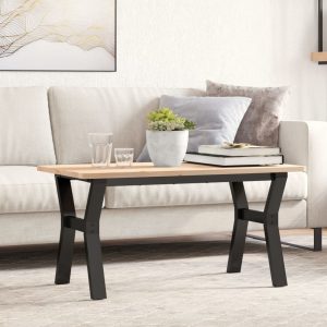 Y-shaped coffee table frame 80x40x43 cm steel