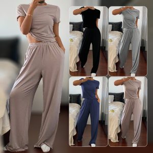 Women's Casual Pants Two-piece Set