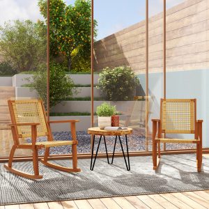 Outdoor Lawn Rocking Chair Set of 2