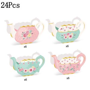 24 Pcs Flower Tea Party Gift Box