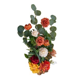 Freestanding Flower Arrangements For Wedding Orange Floral Centerpieces 4 Pcs