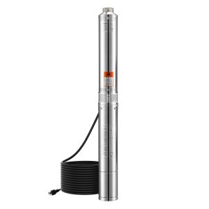 2HP Deep Well Submersible Pump Stainless Steel Water Pump 31.7 GPM 450 Ft