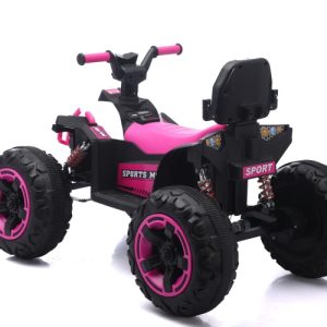 Ride On Toy Car,12V  Electric ATV Car For Kids, 4 Wheeler Electric Toy Car With Bluetooth,light,Leather Seaters,,for Boys,Girls,indoor And Out Door
