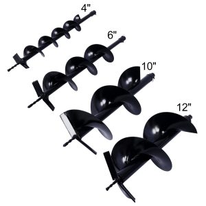 Auger Drill Bit For Planting Hole, Bulb Bedding Digging Post Hole Planting Tool For 3 4  Shaft Auger,Hole Digger Replacement Auger Bits Earth Auger Digging Bit 4IN 8IN 10IN 12IN