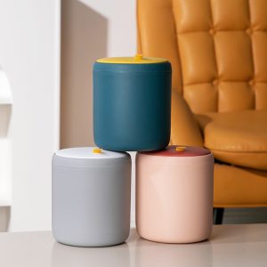 Desktop Press Mini Trash Can For Home