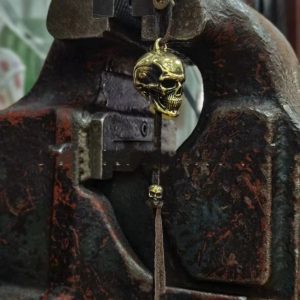 Knife Rope Skull Wind Chime Keychain Pendant