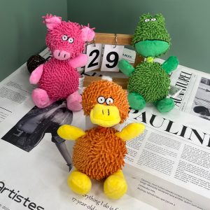 Dog Bite Sound Pet Plush Toy Standing Posture Microfiber Animal Bite-resistant Bends And Hitches Doll