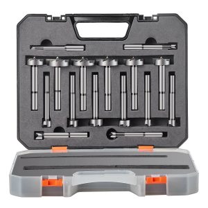 Forstner Bit Set, 16 Pcs Forstner Drill Bits Set, 6.4mm To 41.3mm, Carbon Steel, With Universal Round Shank, Forstner Drill Bit For Wood And Composite Board, Forstner Bits For Woodworking