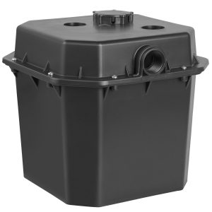 Utility Sink Pump, 1/3 HP, 120-Volt, 2900 GPH Flow, 25 Ft Head, Under-Sink Sump Pump System With 6 Gallon Basin, Automatic Utility/Laundry Sink Pump, Drain Pump With 1-1/2" NPT Outlet, Black