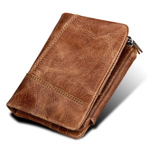Retro Leather Wallet For Man Multiple Card Slots