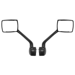 Hood Mirror With Turn Signal Fit For KENWORTH T680 2013-2020 Peterbilt 579 2010-2017 Peterbilt 587   2010-2017 Left Driver And Right Passenger Pair Set  Chrome Cover