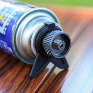 Camping Stove Fixed Gas Tank Stove Connector With Bracket