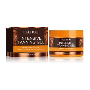 EELHOE Intensive Tanning Gel, Beach Tanning Wheat Tan Is Light And Non-Greasy