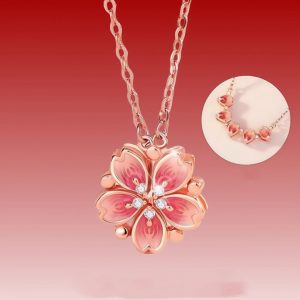 Women's Minimalist Floral Silver Escape Necklace