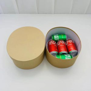 Christmas Kraft Paper Oval Gift Box