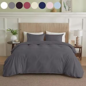 Serta Simply Clean Solid Duvet Cover