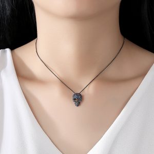 Skull Pendant Copper Micro-set Zircon Necklace