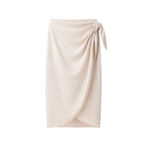 Women's Fashion Simple And Versatile Side-tie Mid-length Skirt