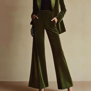 Autumn And Winter Fashion Temperament High-end Goddess Flared Pants