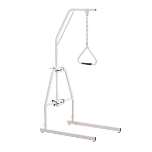 Trapeze Bar For Bed Mobility, Bed Trapeze With Clamps And Floor Stand, 250LBS Weight Capacity Pull Up Assist Bar For Elderly, Patients & Disabled, Suitable For Home Care, Hospital, Nursing Home