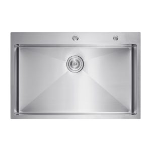 33' Kitchen Sink Top Mount Single Bowl Drop-In Basin Stainless Steel Bar