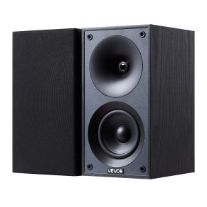 Passive Bookshelf Home Speakers Pair Of Stereo Audio Speakers Cone 70Hz-20KHz