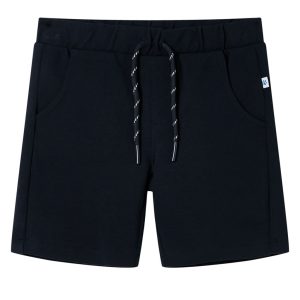 Children's shorts with drawstring, navy blue, size 104. Children's shorts with drawstring
