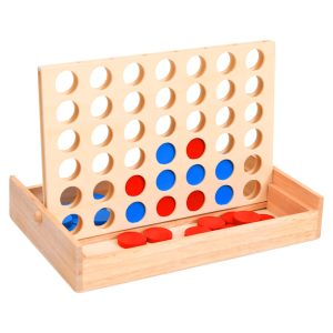 Connect Four Game 24x15x4 cm Solid Wood