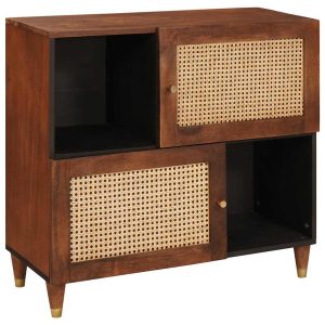 Sideboard Brown 80 x 33.5 x 75 cm Tube and solid mango wood
