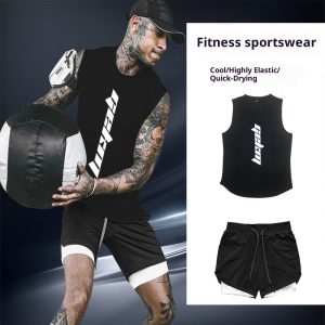 Sports Suit Men's Outdoor Running Fitness Vest Shorts