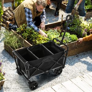 Collapsible Wagon with Adjustable Handle