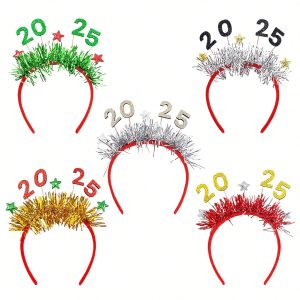 5 Pcs Backto School Hair Band In 5 Styles Color 2025 Pattern Headband Funny Reusable Costume Headwears Accessories For First Day Of School For Student Teacher Outfits Party Hair Decor