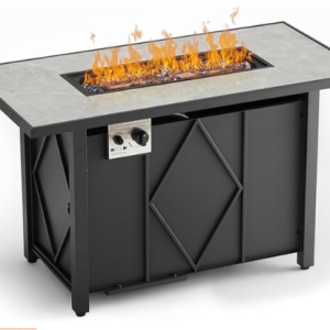 43-inch Propane Fire Pit Platform, 50,000 BTU Outdoor Gas Fire Pit, CSA Certified