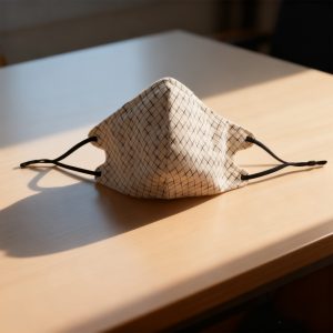 3D Houndstooth Mask-Beige 3983