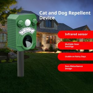 Outdoor Long-acting Ultrasonic Animal Repeller