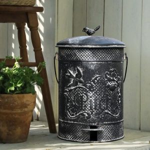 Steel Art Garden Trash Can Courtyard Decoration