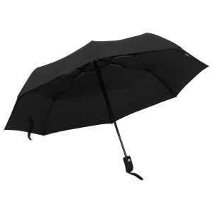 Foldable Automatic Umbrella Black 95 cm