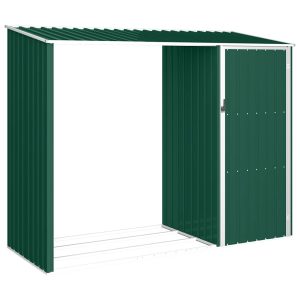 Garden Firewood Storage 245x Galvanized   Garden Firewood Storage