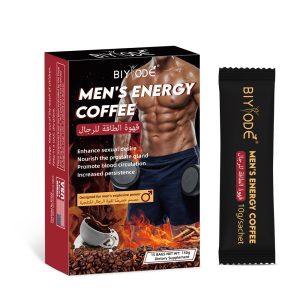 OEM ODM Wholesale Private Label Custom Men's Energy Coffee Male Enhancement Energy Boost Vitality Stamina Herbal Drink Male Performance Immune Support NSF HALAL COA GMP Certified