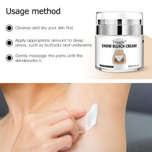OEM ODM Undream Strong Whitening Body Care Cream For Face And Body Bikini Area & Private Parts Bleach Remover Women's Snow Cream