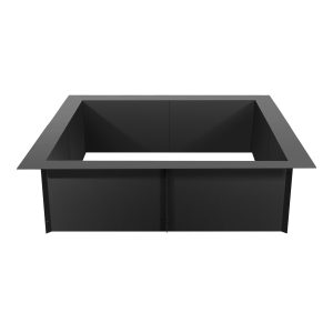 Fire Pit Ring, 36x36 In Outer/30x30 In Inner Diameter, 10inch Height Square Fire Pit Insert, Heavy Duty Carbon Steel Liner DIY Campfire Ring Above Or In-Ground, For Outdoor Camping, Bonfires