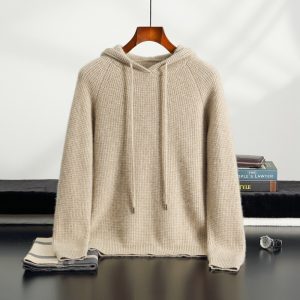 Autumn And Winter New Cross-border Hooded Cashmere Sweater