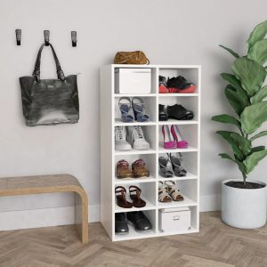 shoe rack 54x34x100.5 cm, wood-based material