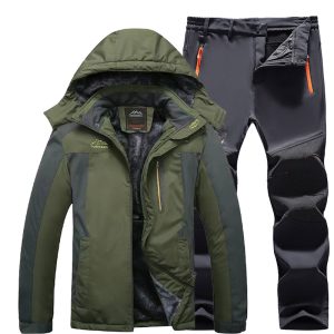 Outdoor Windproof And Frost-proof Men's Windproof Jacket Set