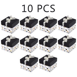10 Pack Black White Gift Boxes