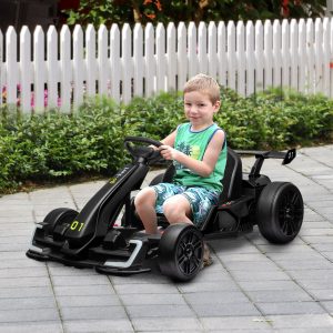24V 7.5 MPH Electric Go Kart with Adjustable Seat