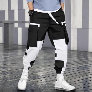 Men's Summer American Trendy Brand Multi-pocket Drawstring Casual Pants