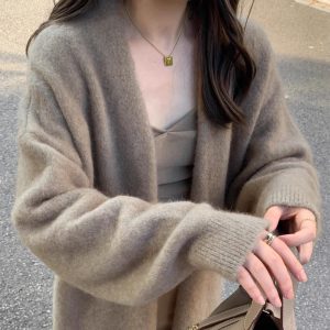 Gentle Thickened Knitting Cardigan Coat Women